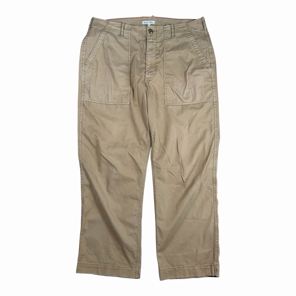 Alex Mill Pants Mens 36(38)x30 Painter Carpenter Khaki Chino Straight Workwear